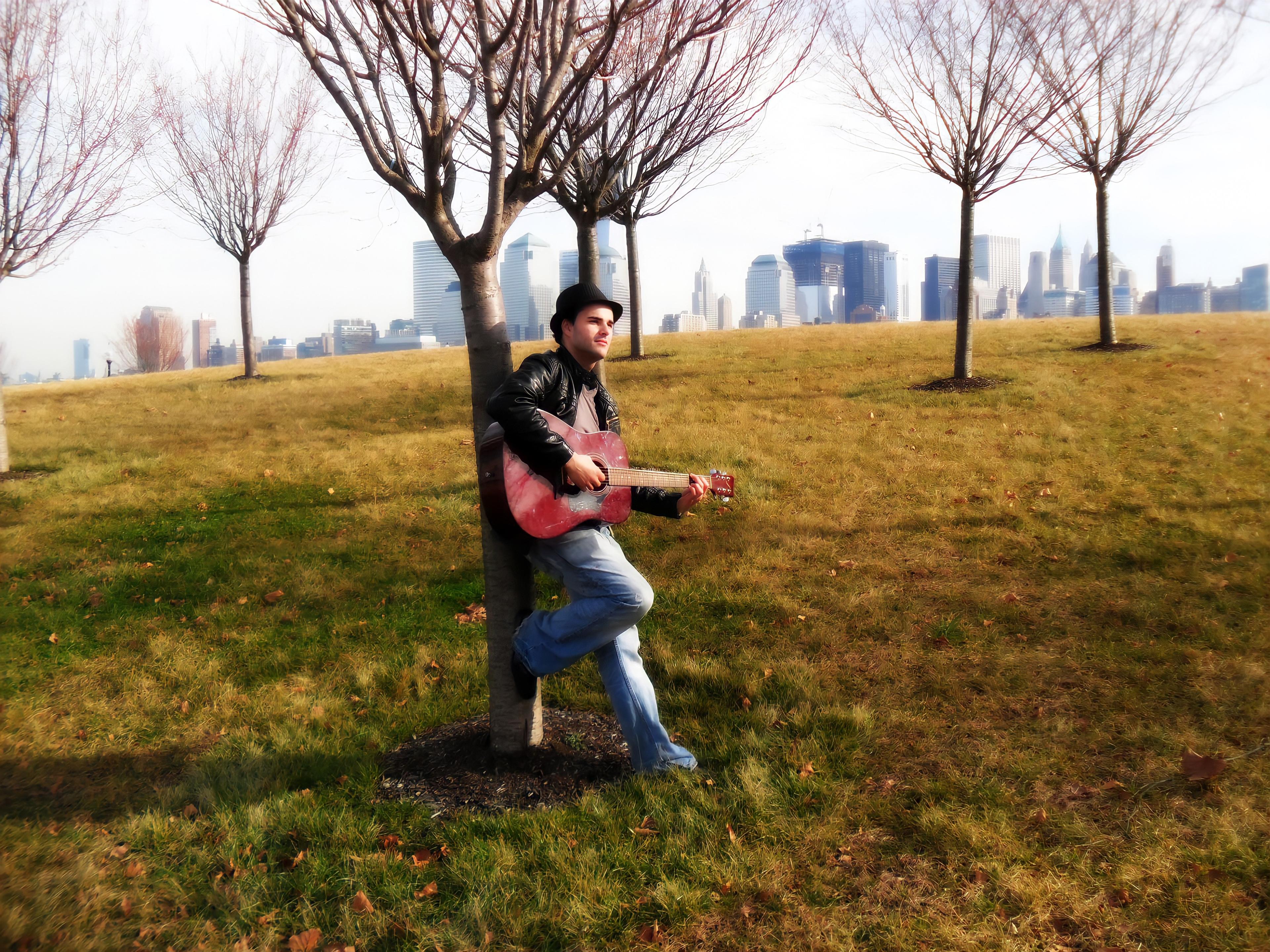 Max Acosta — album cover photo, New York skyline